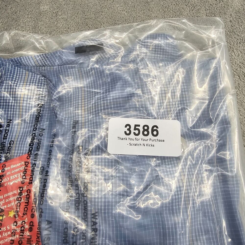 Duluth Trading Co Men's Blue Plaid Long Sleeve Button Up Roll Tab Size L Tall - Picture 10 of 10